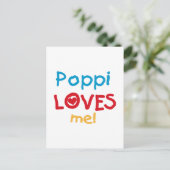 Poppiが私のTシャツとギフトを大好き ポストカード (スタンド正面)