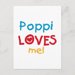 Poppiが私のTシャツとギフトを大好き ポストカード