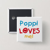 Poppiが私のTシャツとギフトを大好き 缶バッジ (正面&裏面)
