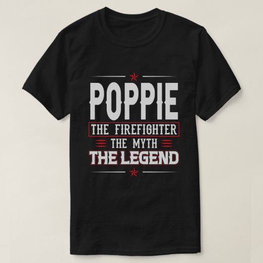 POPPIE消防士の神話の伝説ファイアフィグ Tシャツ (デザイン正面)