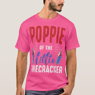 Poppie Of The Little Firecracker 4th of July Birth Tシャツ