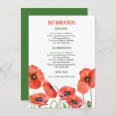 Poppiesフローラ結婚の情報詳細 エンクロージャーカード (正面/裏面)