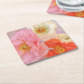 Poppies スクエアペーパーコースター (アングル)