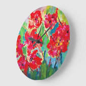 Poppies ラージ壁時計 (傾斜)