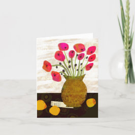 Poppies BLANK Greeting Card サンキューカード