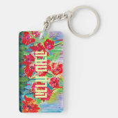 Poppies English and Hebrew キーホルダー (裏面)