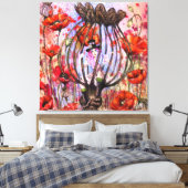 Poppies Fantasy Canvas Print キャンバスプリント (インサイチュ (寝室))