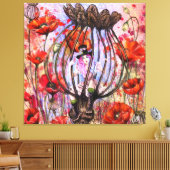 Poppies Fantasy Canvas Print キャンバスプリント (インサイチュ (リビング))