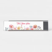 Poppies on Parade Name Plate デスクネームプレート (正面)