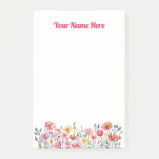 Poppies on Parade Post It Notes ポストイット