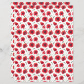 Poppies Scrapbook Paper (正面/裏面)