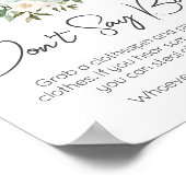 Poppinのベビーボトルベビーシャワー言わないベビー ポスター (角)