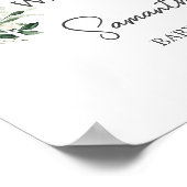 PoppinのボトルBaby Showerウェルカムサイン ポスター (角)