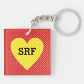 Poppinの水玉模様キーチェーン キーホルダー (裏面)