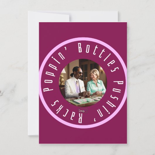 PoppinボトルとPushinラックMahj Martha & Snoop シーズンカード (正面)