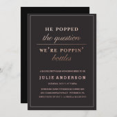 POPPINボトル//バチェロレッテ招待 招待状 (正面/裏面)