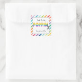 Poppin引用文独自のステッカーを追加 スクエアシール (バッグ)