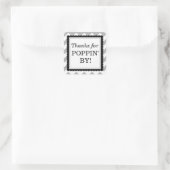 Poppin感謝してい用の正方形ステッカー – Chevron スクエアシール (バッグ)