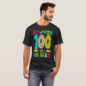 Poppin 100 Days 4th Grade Dinosaur Primary School  Tシャツ (正面フル)