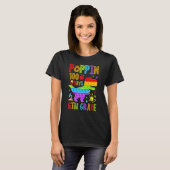 Poppin 100 Days 6th Grade Primary School Dino Kid  Tシャツ (正面フル)