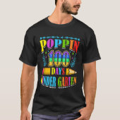 Poppin 100 Days Kindergarten School Kid Schooler P Tシャツ (正面)