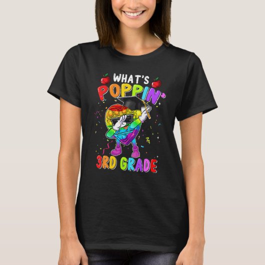 Poppin 3年生新学期ポップ・アートのIt Fidgとは Tシャツ (正面)