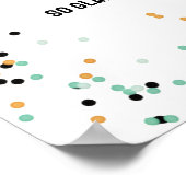 Poppin' Bottles Baby Shower Welcome Sign ポスター (角)