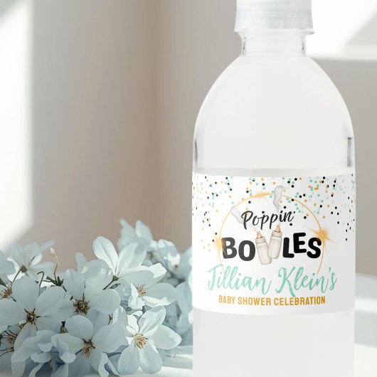 Poppin' Bottles Water Bottle Label ペットボトルラベル