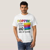 Poppin My Way Through 100 Days of School 100th Day Tシャツ (正面フル)
