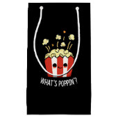 Poppin Popcorn おもしろい Pun Dark BGとは スモールペーパーバッグ (正面)
