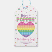 Poppingギフトラベル、教室バレンタインラベル ギフトタグ (正面)