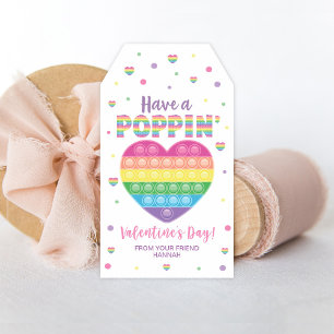 Poppingギフトラベル、教室バレンタインラベル ギフトタグ