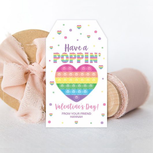 Poppingギフトラベル、教室バレンタインラベル ギフトタグ