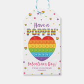 Poppingギフトラベル、教室バレンタインラベル ギフトタグ (正面)