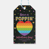 Poppingギフトラベル、教室バレンタインラベル ギフトタグ (正面)