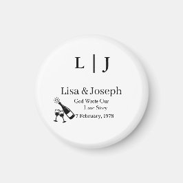 Popping Champagne &Toasting Glasses Party Wedding  マグネット