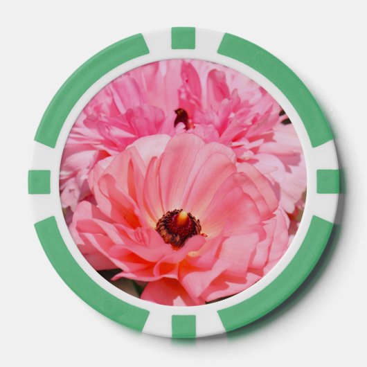 Popping in Pink  ポーカーチップ (正面)