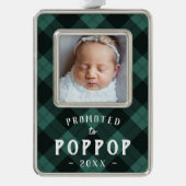 Poppopに昇格 |ベビーフォトグランパ シルバープレートフレームオーナメント (正面)