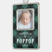 Poppopに昇格 |ベビーフォトグランパ シルバープレートフレームオーナメント (左)