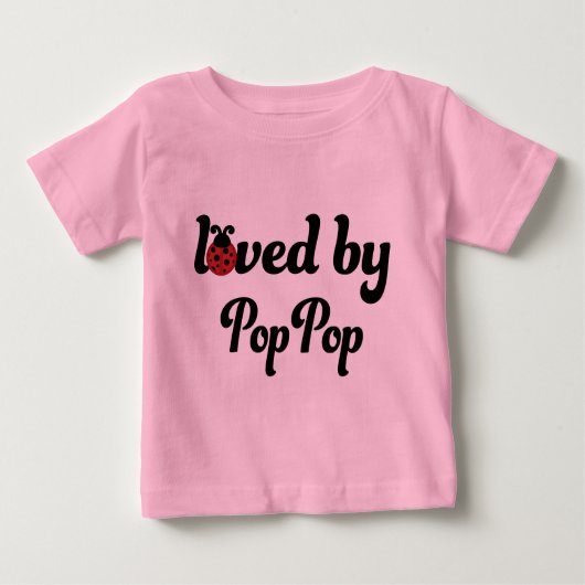 PopPopの私のギフトによって愛される ベビーTシャツ (正面)