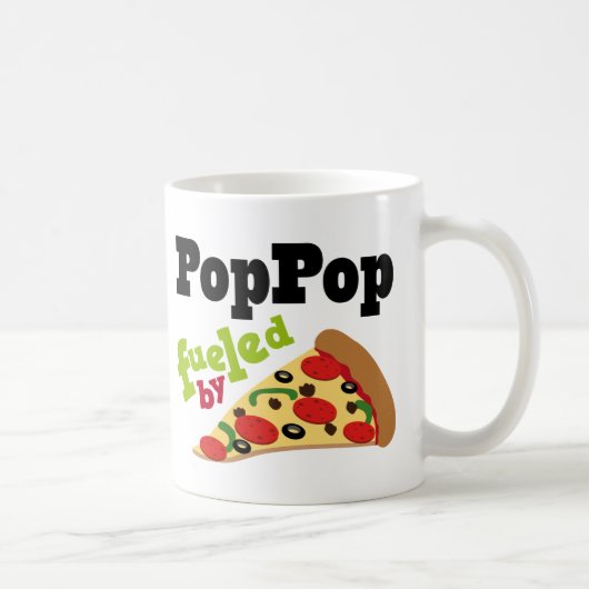 Poppopの(おもしろいな)ピザ コーヒーマグカップ (右)