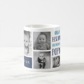 Poppop写真には最高のパパのみ昇格 コーヒーマグカップ (中央)