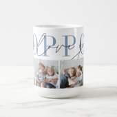 Poppop We Love You 4 Photo Collage コーヒーマグカップ (中央)