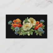 PoppyとCornflowersフローラアート名刺 名刺 (裏面)