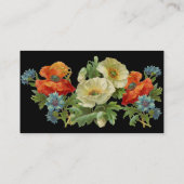 PoppyとCornflowersフローラアート名刺 名刺 (裏面)