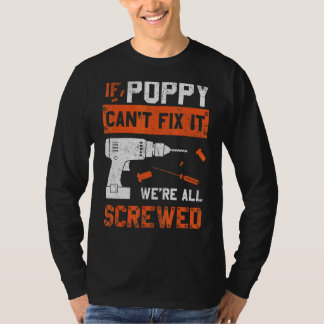 Poppyを修正できない我々は全てのねじれたパパ父のDa Tシャツ