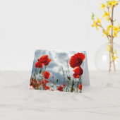 Poppyグリーティングカード カード (黄色い花)