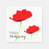 POPPYコレクション01マザーズデイ紙ナプキンス スタンダードカクテルナプキン (正面)
