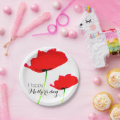 POPPYコレクション01母の日紙プレート ペーパープレート (パーティー)