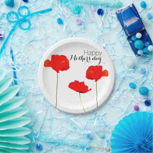 POPPYコレクション05母の日紙プレート ペーパープレート (パーティー)